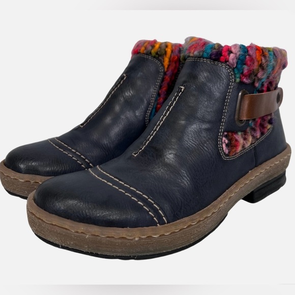 Rieker Felicitas Rainbow Leather Boots 39/8 - Picture 6 of 11